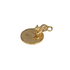 Мышка кошельковая на копеечке 2 см под золото