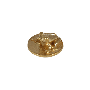 Лягушка кошельковая на монете 1,5 см под золото