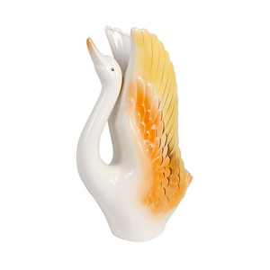 Ваза Лебедь 36 см в желто-оранжевых тонах в ассортименте