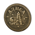 Монета сувенирная Санкт Петербург Алиса 2,5 см