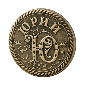 Монета сувенирная Санкт Петербург Юрий 2,5 см