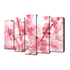 Модульная картина 125х80 см Весна в розовых тонах