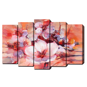 Модульная картина 125х80 см Цветы вишни Арт