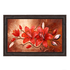Картина Красные лилии 113х73 см темная рама