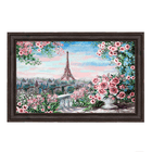 Картина Французская весна Эйфелева башня 113х73 см темная рама