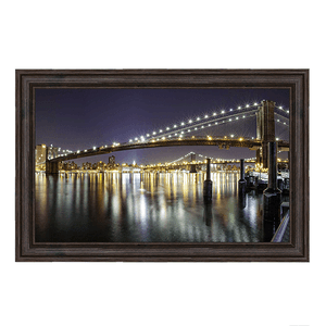 Картина Мосты Нью Йорка 113х73 см темная рама