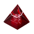 Пирамида Знаки Зодиака Лев 5 см красная в подарочной коробке