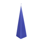 Свеча Пирамида 21 см синяя