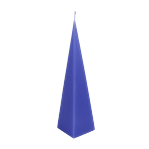 Свеча Пирамида 18 см синяя