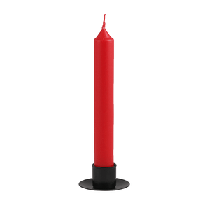 Свеча столовая 16 см красная