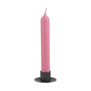 Свеча столовая 16 см розовая