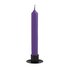 Свеча столовая 16 см фиолетовая
