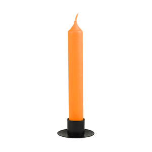 Свеча столовая 16 см оранжевая