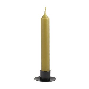 Свеча столовая 16 см оливковая