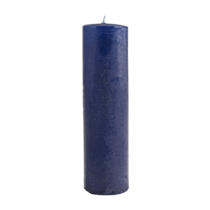 Свеча столбик 15 см синяя