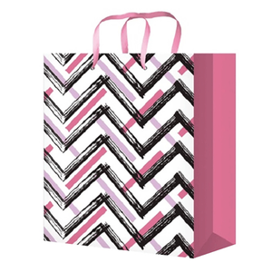 Пакет подарочный 22х31 см Геометрия на белом