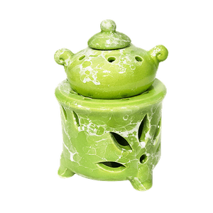 Аромалампа Чайничек 12 см некондиция зеленая