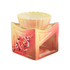 Аромалампа Кубик Цветы 8 см оранжевая в ассортименте