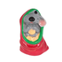 Копилка Мышонок в денежном мешке 20 см красно-зеленый мешок