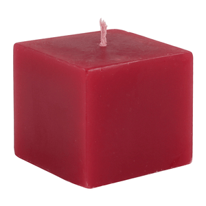 Свеча Куб 5 см бордо