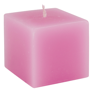 Свеча Куб 5 см светло-розовая
