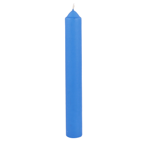 Свеча столовая 16 см небесно-голубая