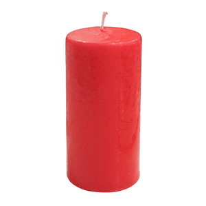 Свеча столбик 8 см красная