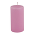 Свеча столбик 8 см розовая