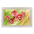 Картина Лиловые орхидеи 113х73 см светлая рама