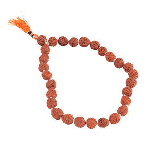 Четки Рудракша 27 бусин 10 см Слеза сострадания бога Шивы