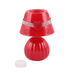 Подсвечник Лампа Тет-а-тет 17 см красная