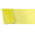 Пленка упаковочная Полоски 0,7х9,1 м прозрачная с желтым