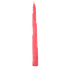 Свеча конусная восковая медовая 26 см розовая вощина