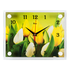Часы картина 25х20 см Желтые тюльпаны