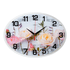 Часы картина Овал 35х25 см Нежные пионы