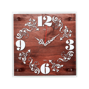 Часы картина Квадро 25х25 см Узоры