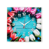 Часы картина Квадро 25х25 см Тюльпаны