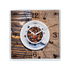 Часы картина Квадро 35х35 см Кофейные зерна