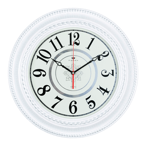 Часы настенные Есения 45,5 см белый с серебром корпус