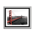 Фотокартина Мост Золотые Ворота Сан-Франциско 55х40 см серебряная рама