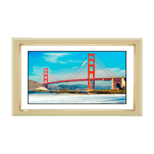 Фотокартина Мост Золотые ворота Сан - Франциско 98х48 см белая с золотом рама