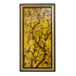 Картина Райские птицы 40х72 см темная с золотом рама