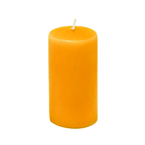 Свеча столбик 8 см оранжевая