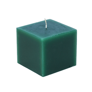 Свеча Куб 5 см зеленая