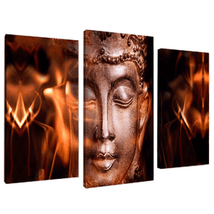 Модульная картина Триптих Лик Будды 84х60 см