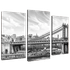Модульная картина Триптих Манхэттенский мост 84х60 см