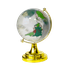 Глобус цветной на подставке 9 см некондиция золото