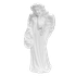 Ангел Дева с корзиной цветов 44 см белый
