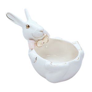 Конфетница Кролик 28х15х16 см белая в ассортименте