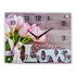 Часы картина Тюльпаны Love 39х30 см
